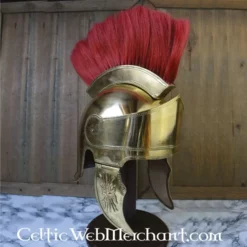 Deepeeka Attic Helmet With Crest, Brass