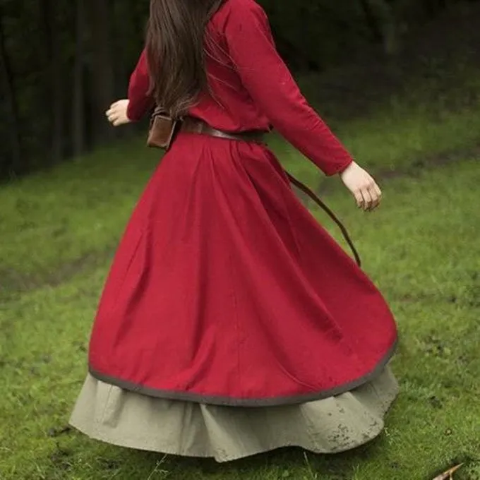 Epic Armoury Basic Dress, Dark Red/brown - Image 2