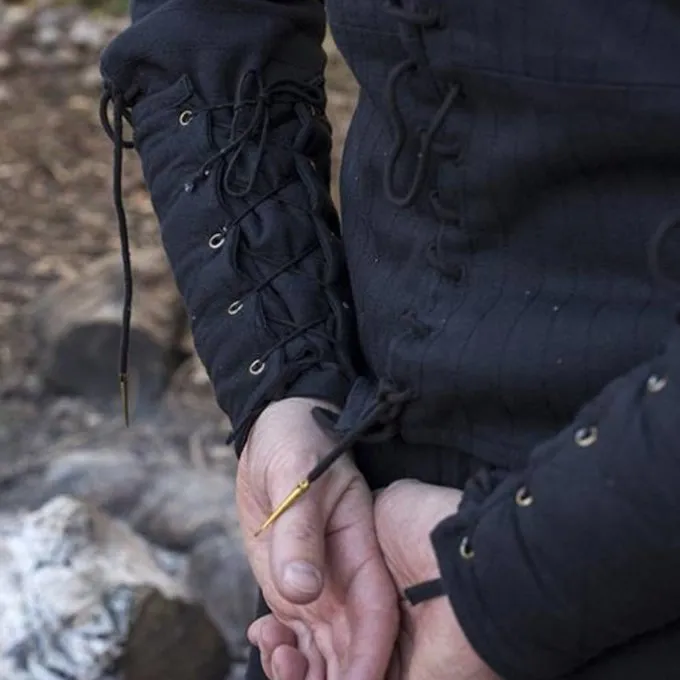 Epic Armoury Black Gambeson Vambraces, Pair - Image 3