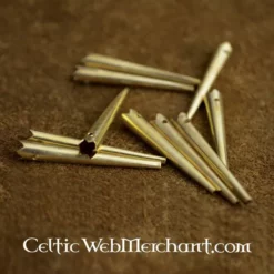 Brass Short Lace Ends (set Of 10)