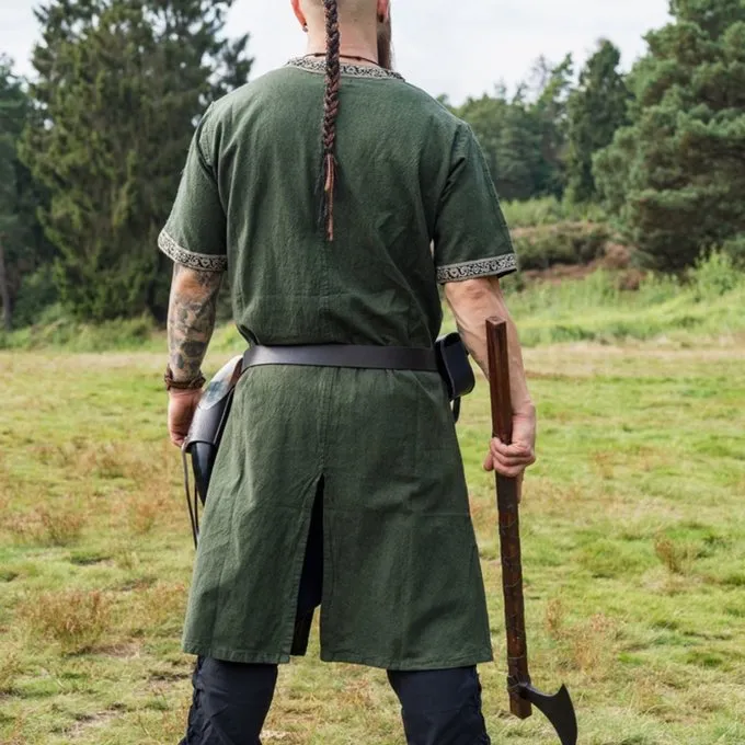 Leonardo Carbone Celtic Tunic, Short Sleeves, Green - Image 5