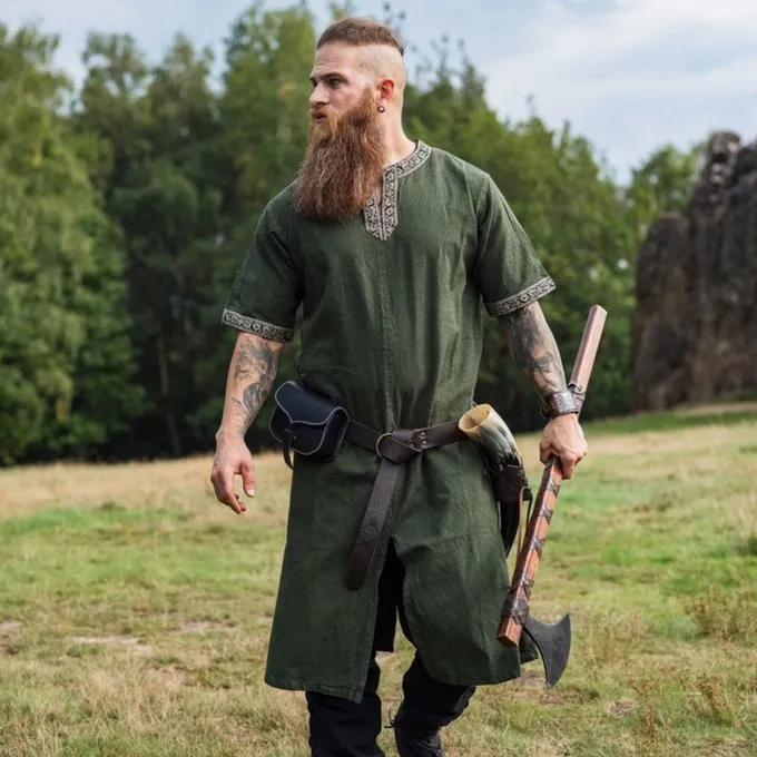 Leonardo Carbone Celtic Tunic, Short Sleeves, Green