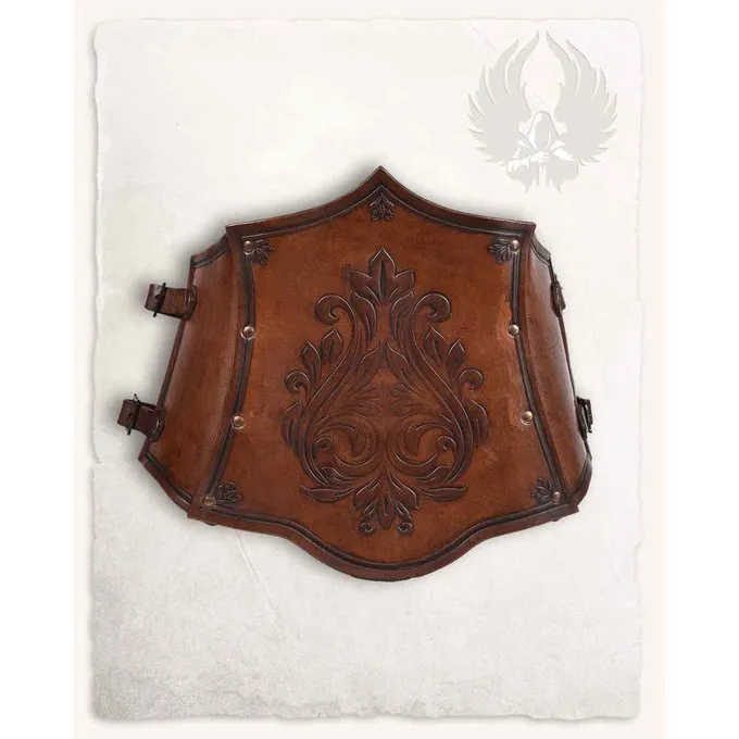 Mytholon Corset Isolde With Flowers, Brown - Image 6