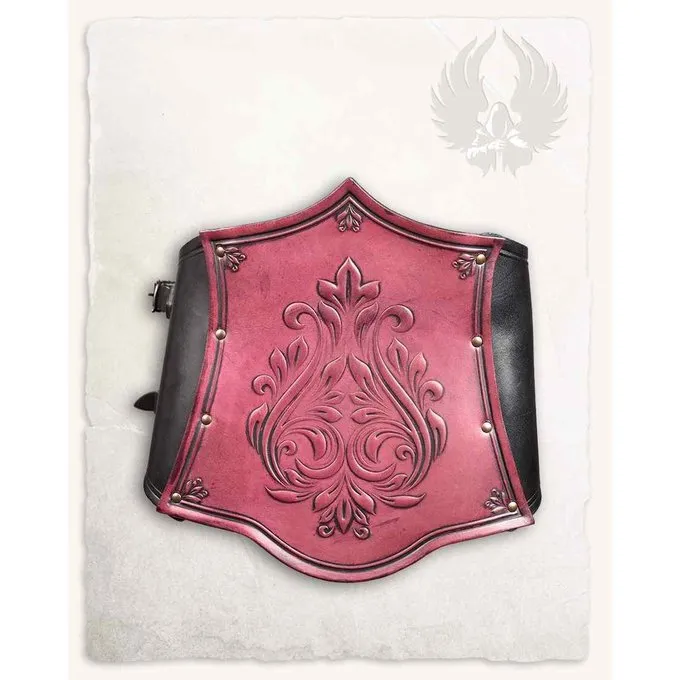 Mytholon Corset Isolde With Flowers, Red-black - Image 5