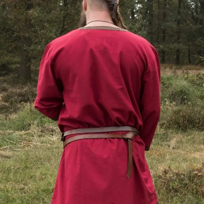 Dark Red Viking Tunic - Image 6