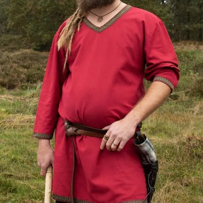 Dark Red Viking Tunic