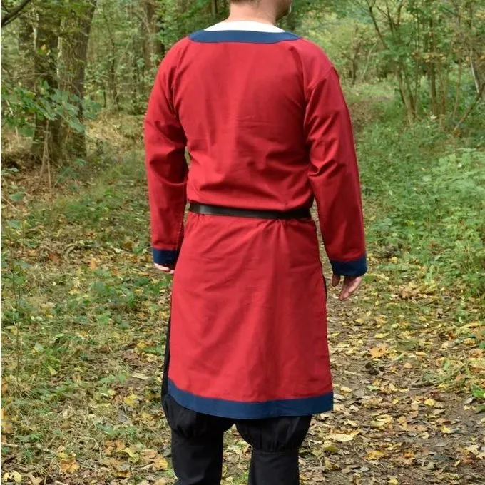 (Early) Medieval Tunic Clovis, Red-blue - Image 4