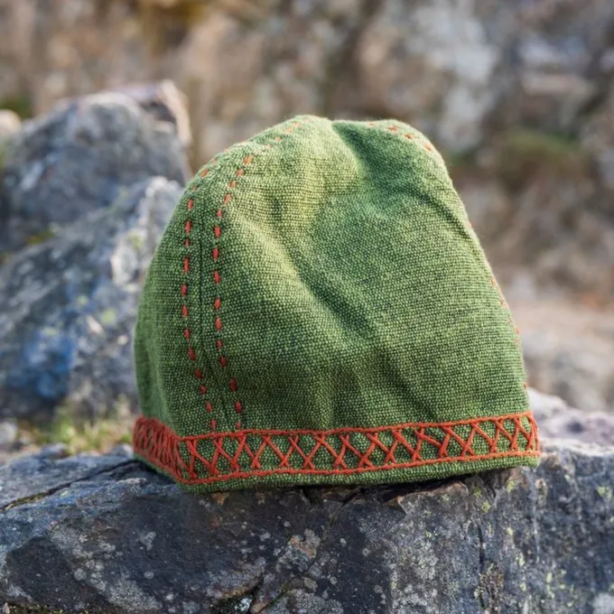 Leonardo Carbone Embroidered Viking Hat Ulf, Green