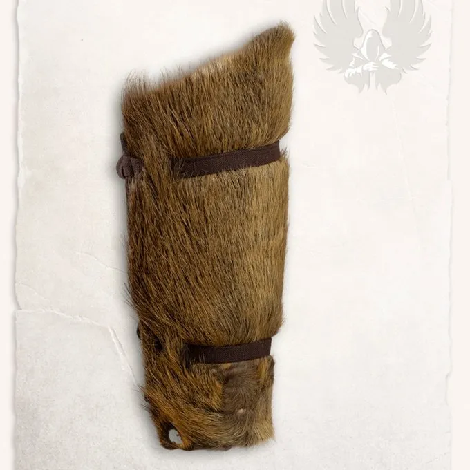 Mytholon Fur Greave Osferth, Pair - Image 2