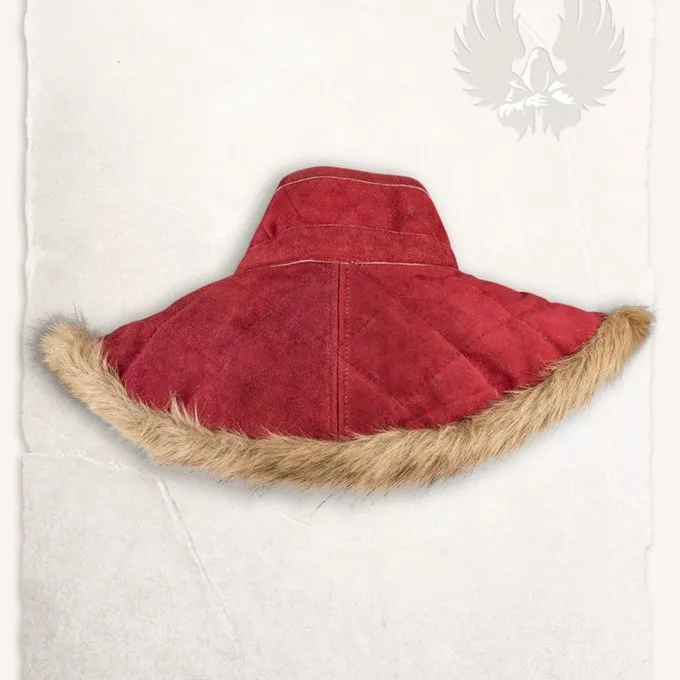 Mytholon Gambeson Collar Nimue Suede Leather Burgundy - Image 2