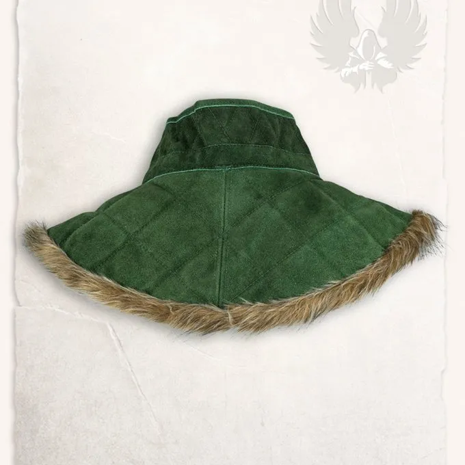 Mytholon Gambeson Collar Nimue Suede Leather Green - Image 2