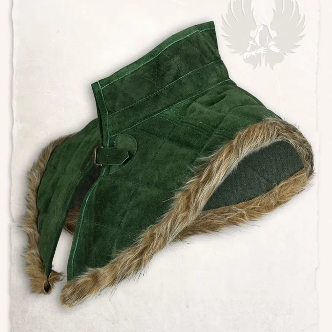 Mytholon Gambeson Collar Nimue Suede Leather Green - Image 3