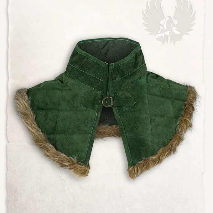Mytholon Gambeson Collar Nimue Suede Leather Green