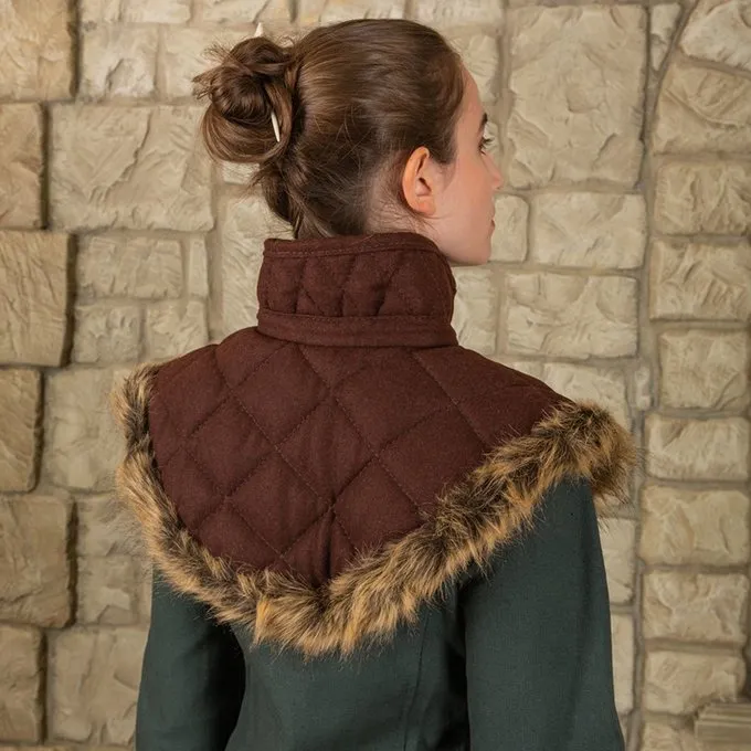 Mytholon Gambeson Collar Nimue Wool Brown - Image 5