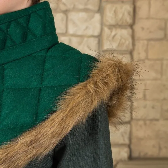 Mytholon Gambeson Collar Nimue Wool Green - Image 5