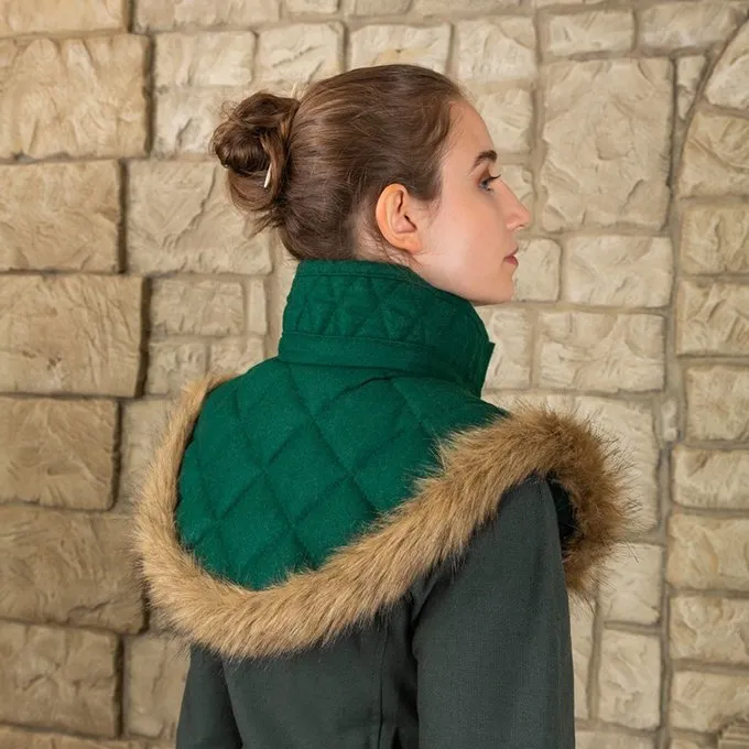 Mytholon Gambeson Collar Nimue Wool Green - Image 6