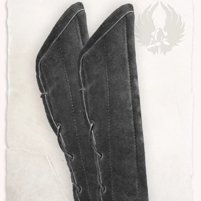 Mytholon Gambeson Greaves Leopold Suede Leather Black