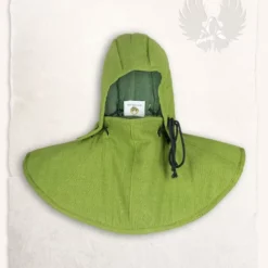 Mytholon Gambeson Hood And Collar Aulber Linen Green