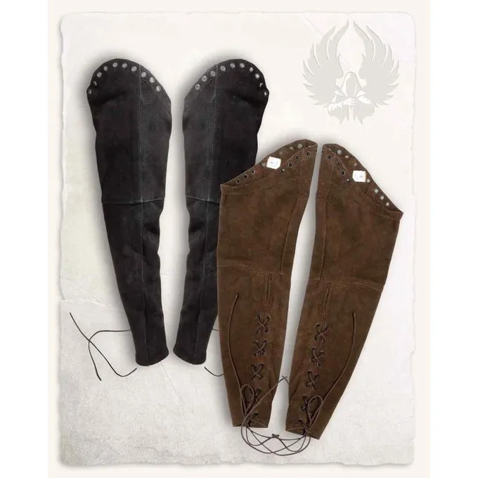 Mytholon Garen Gambeson Sleeves, Brown Leather - Image 2