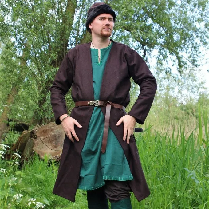 Leonardo Carbone Kaftan Gustav, Brown - Image 2