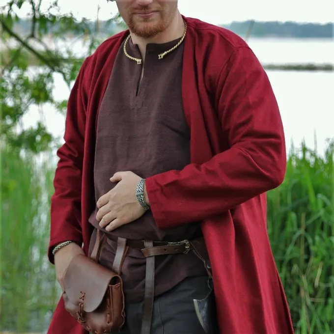 Leonardo Carbone Kaftan Gustav, Red - Image 5