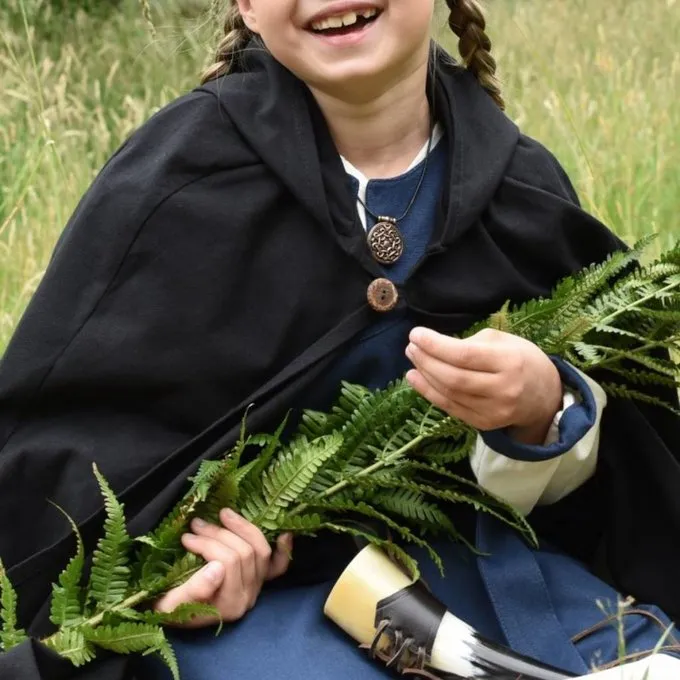 Kids Cloak Arthur, Black - Image 3