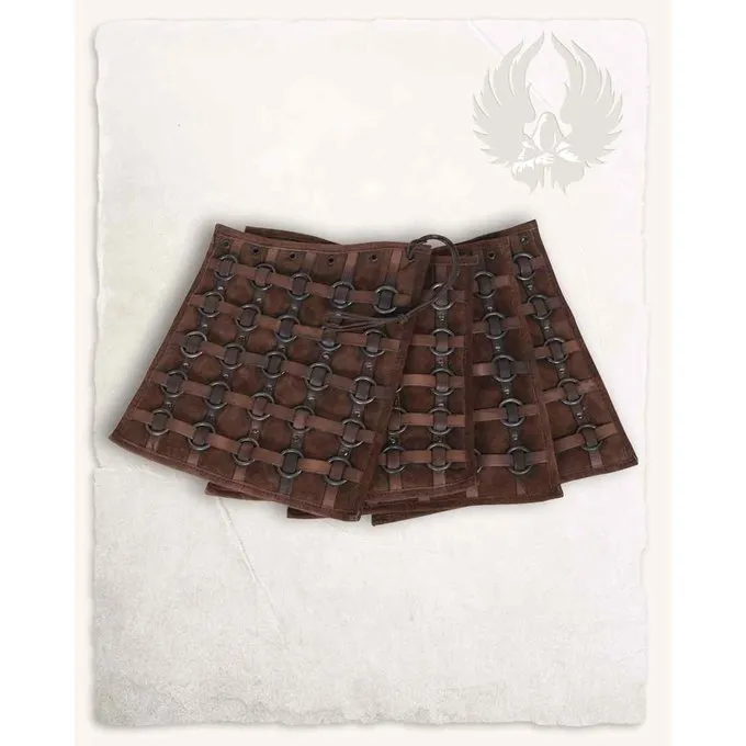 Mytholon Leather Tassets Berengar, Brown - Image 4