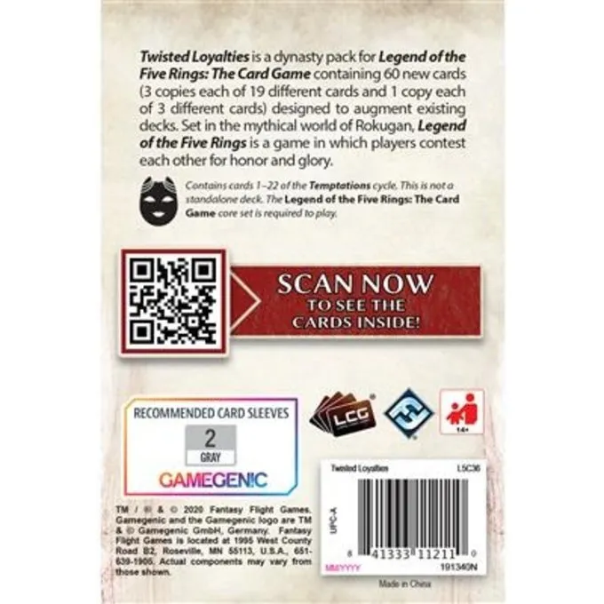 FANTASY FLIGHT GAMES Legend Of The Five Rings Twisted Loyalties - Image 3