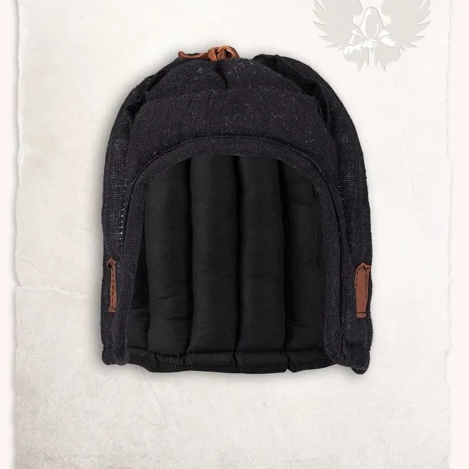 Mytholon Linen Arming Cap Aulber Black Open