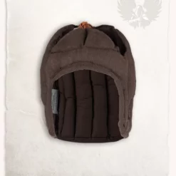 Mytholon Linen Arming Cap Aulber Brown Open