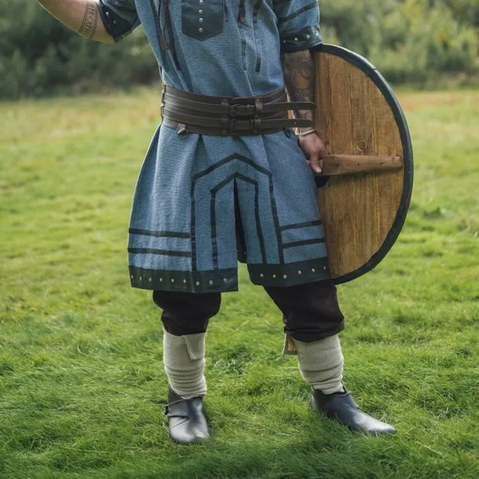 Leonardo Carbone Linen Viking Trousers, Brown - Image 2