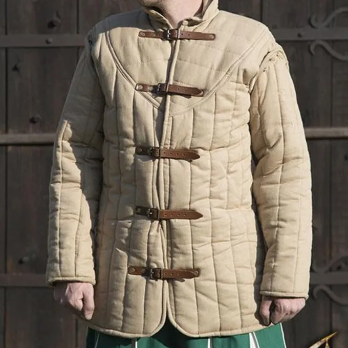 Epic Armoury Medieval Belt Gambeson Beige