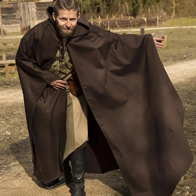 Epic Armoury Medieval Cloak Terrowin, Brown - Image 4