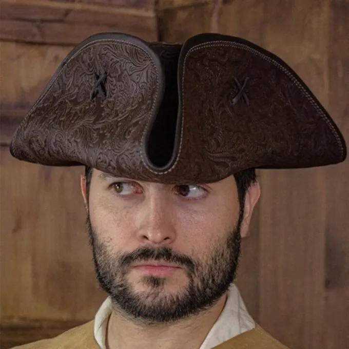 Rawblade Pirate Hat Jack Rackham, Deluxe, Brown - Image 2