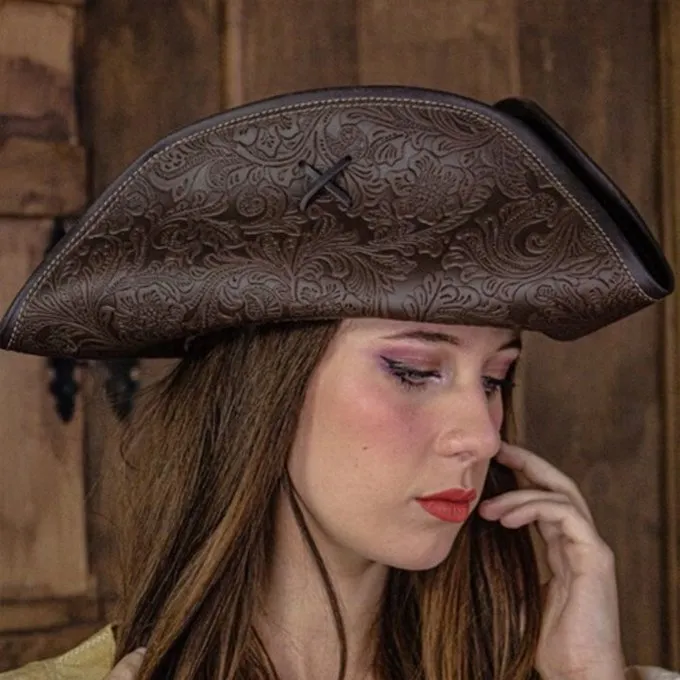 Rawblade Pirate Hat Jack Rackham, Deluxe, Brown - Image 6