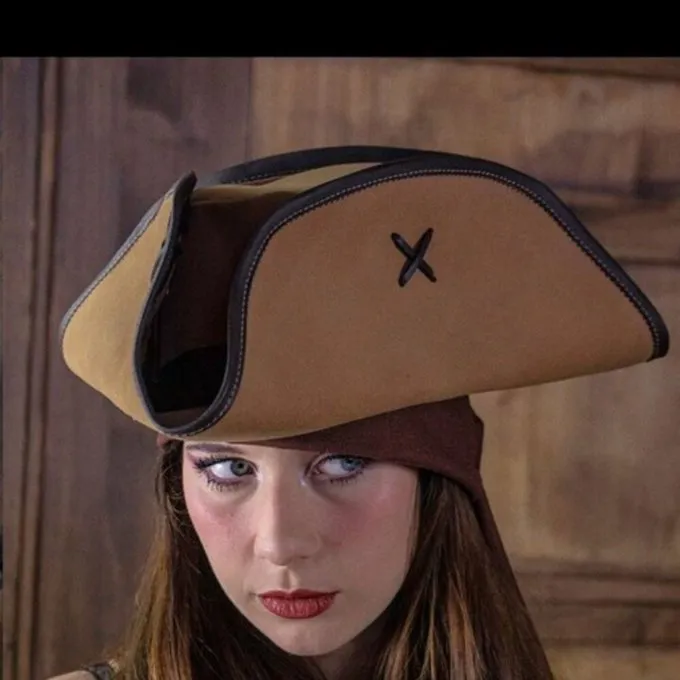 Rawblade Pirate Hat Jack Rackham, Light Brown - Image 2