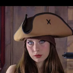 Rawblade Pirate Hat Jack Rackham, Light Brown