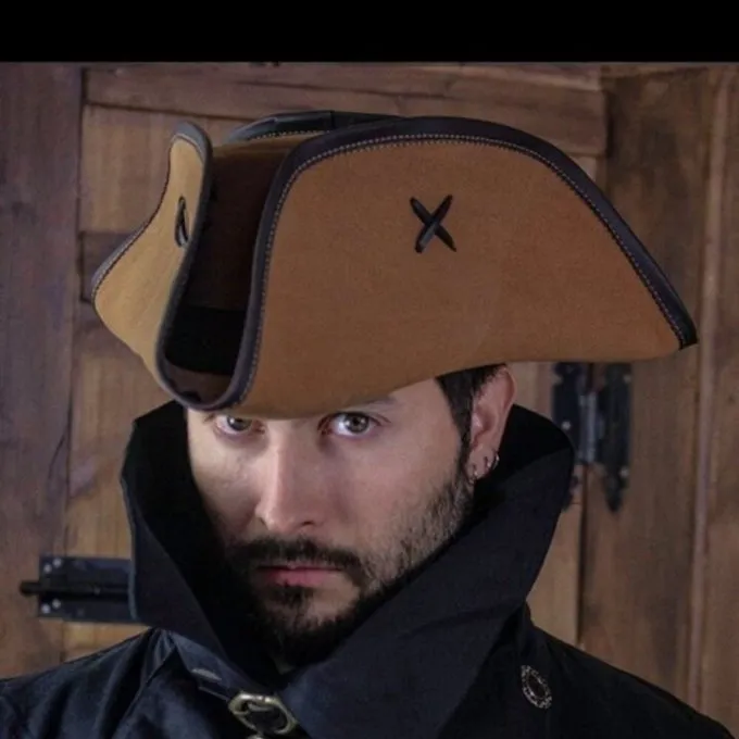 Rawblade Pirate Hat Jack Rackham, Light Brown - Image 6