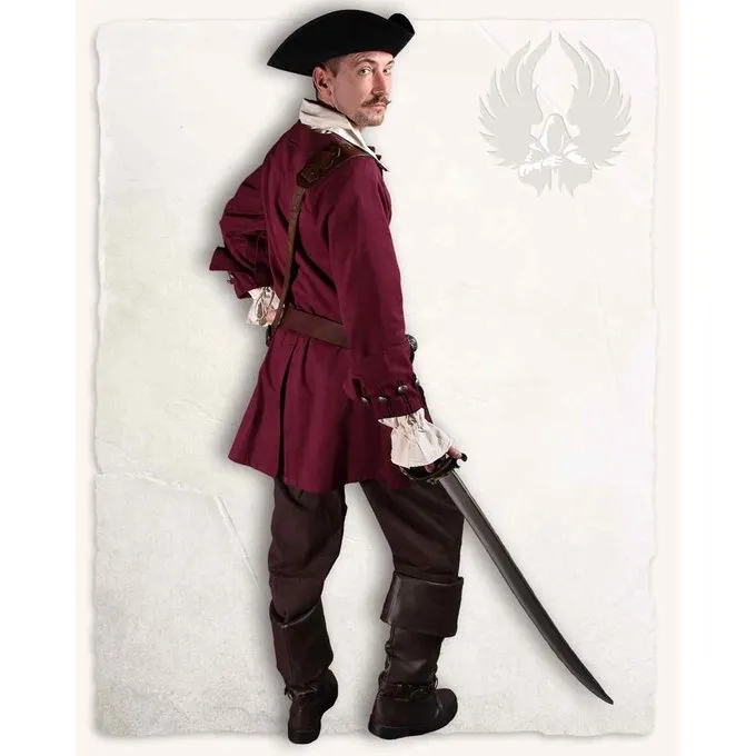 Mytholon Pirate Jacket Enigo, Burgundy - Image 5