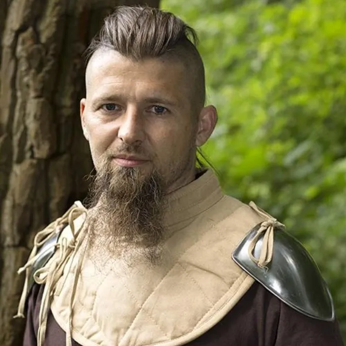 Epic Armoury RFB Padded Collar With Pauldrons, Beige - Image 4