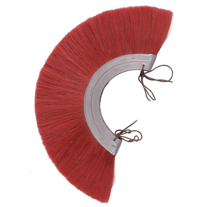 Deepeeka Roman Helmet Crest, Red, Metal Base - Image 2