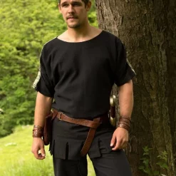 Epic Armoury Roman Tunic With Boat Neck Black