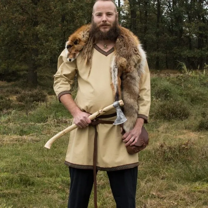 Sand Colored Viking Tunic - Image 2