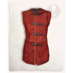 Mytholon Short Vest Garen, Red Leather