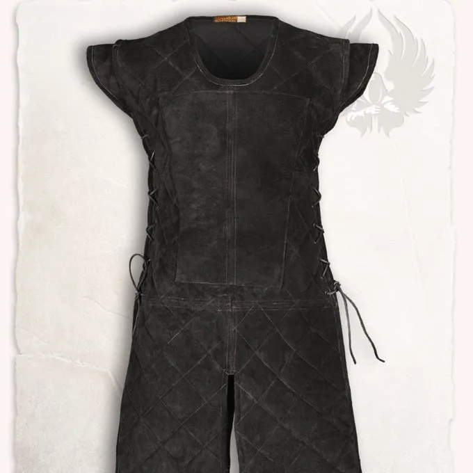 Mytholon Suede Leather Gambeson Brandon Black