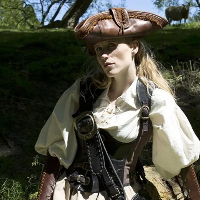 Epic Armoury Tricorn Blackbeard, Brown - Image 2