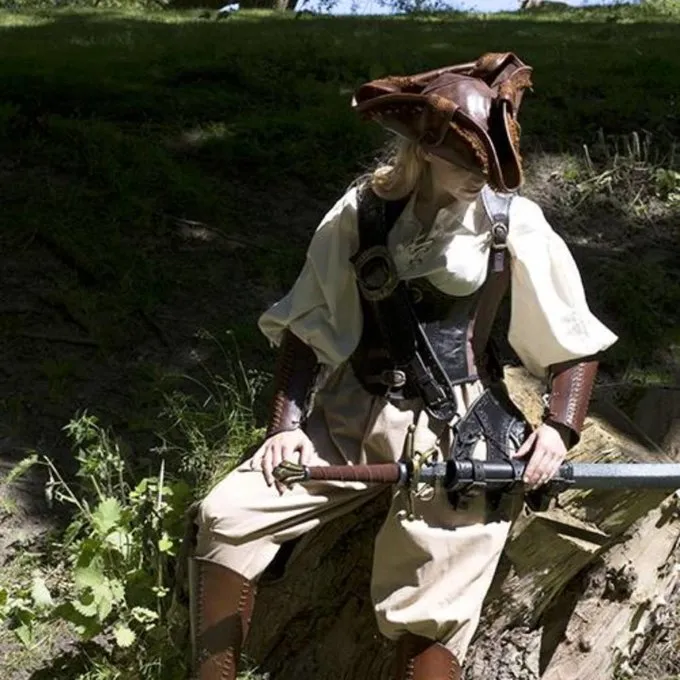 Epic Armoury Tricorn Blackbeard, Brown - Image 4