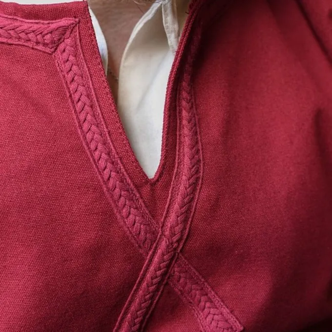 Tunic Harald, Wine Red - Image 5