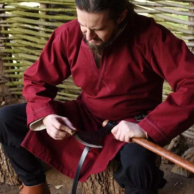 Tunic Harald, Wine Red - Image 6
