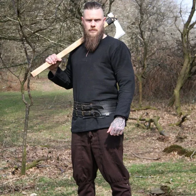 Leonardo Carbone Viking Tunic Hans, Black - Image 2